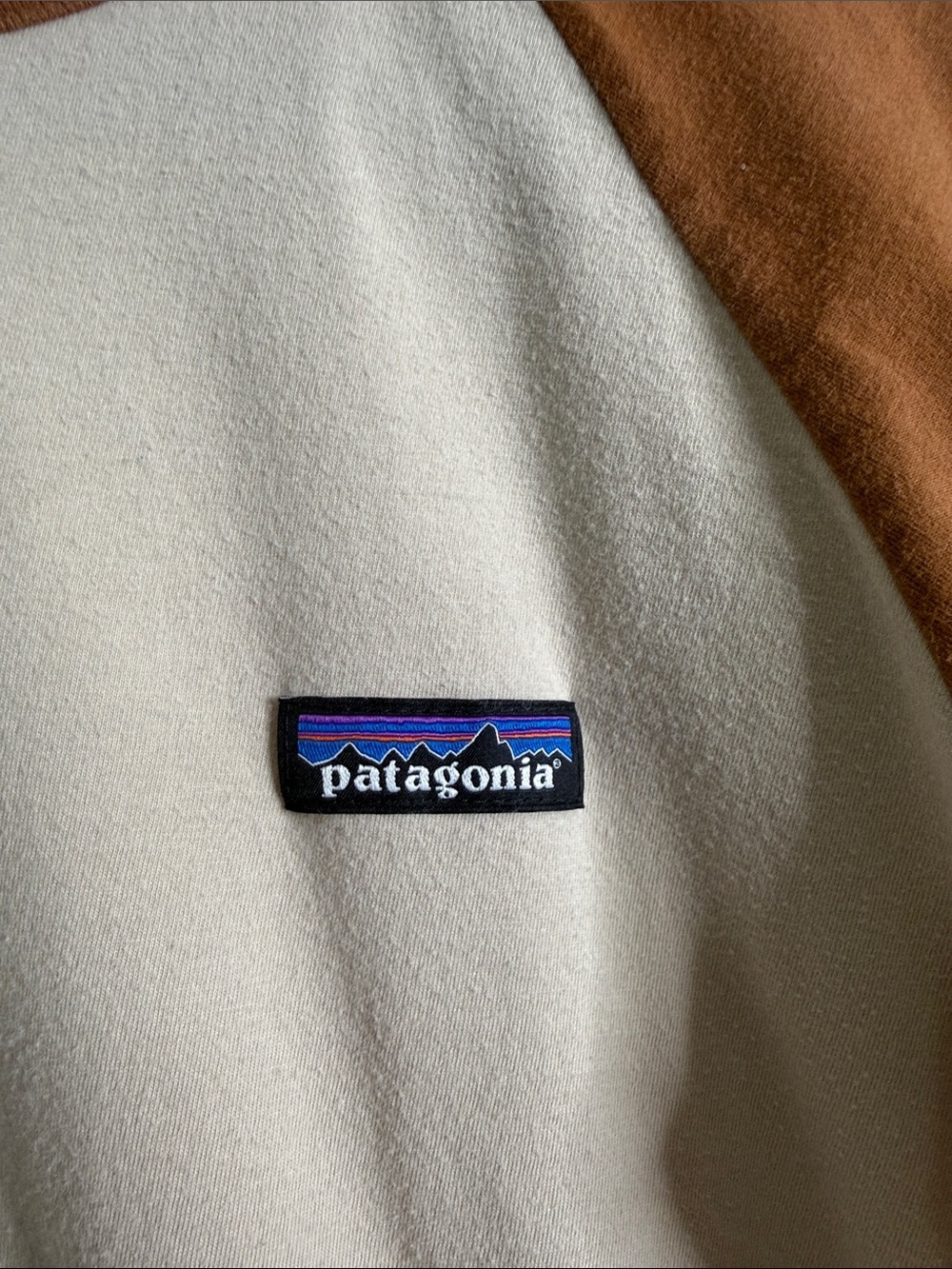 Patagonia Cotton in Conversion baseball 3/4 sleeve tee womens medium - Picture 3 of 6